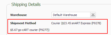 Screenshot Combined SOs Shipment Costs