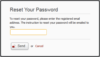 Screenshot Reset Password