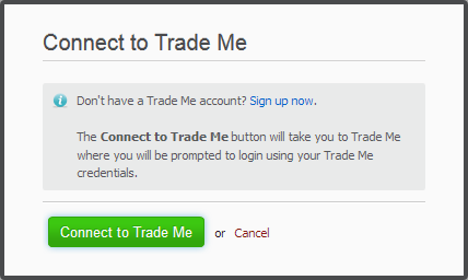 Screenshot Connect Additional Trade Me Account